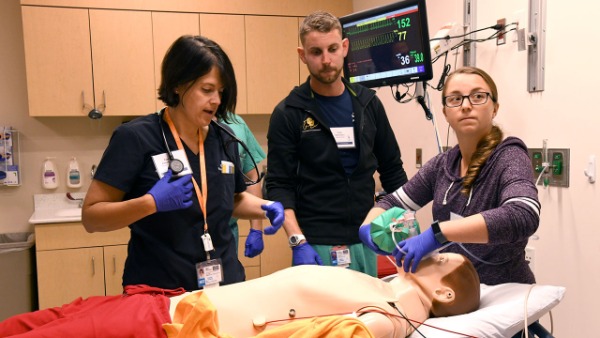 Family ventilator care training in the simulation program at Children's Colorado