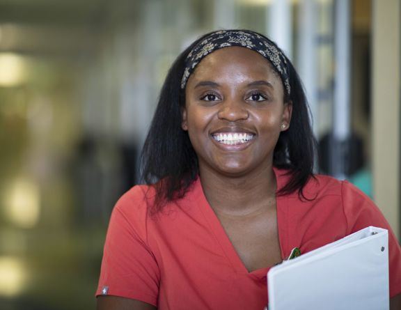 Nurse smiling for a photo 