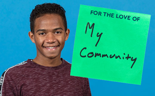 For the love of my community.