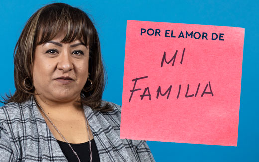 Por el amor de mi familia.