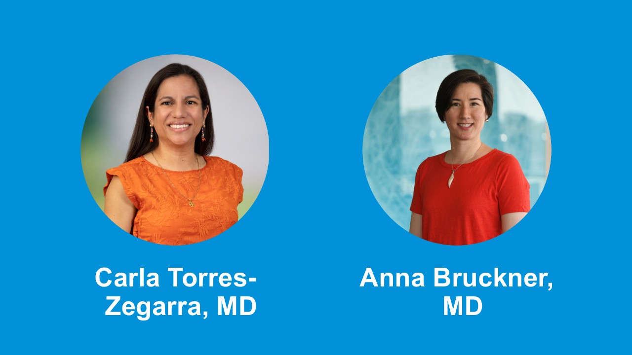 Thumbnail showing Anna Bruckner and Carla Torres-Zegarra headshots and names in text 