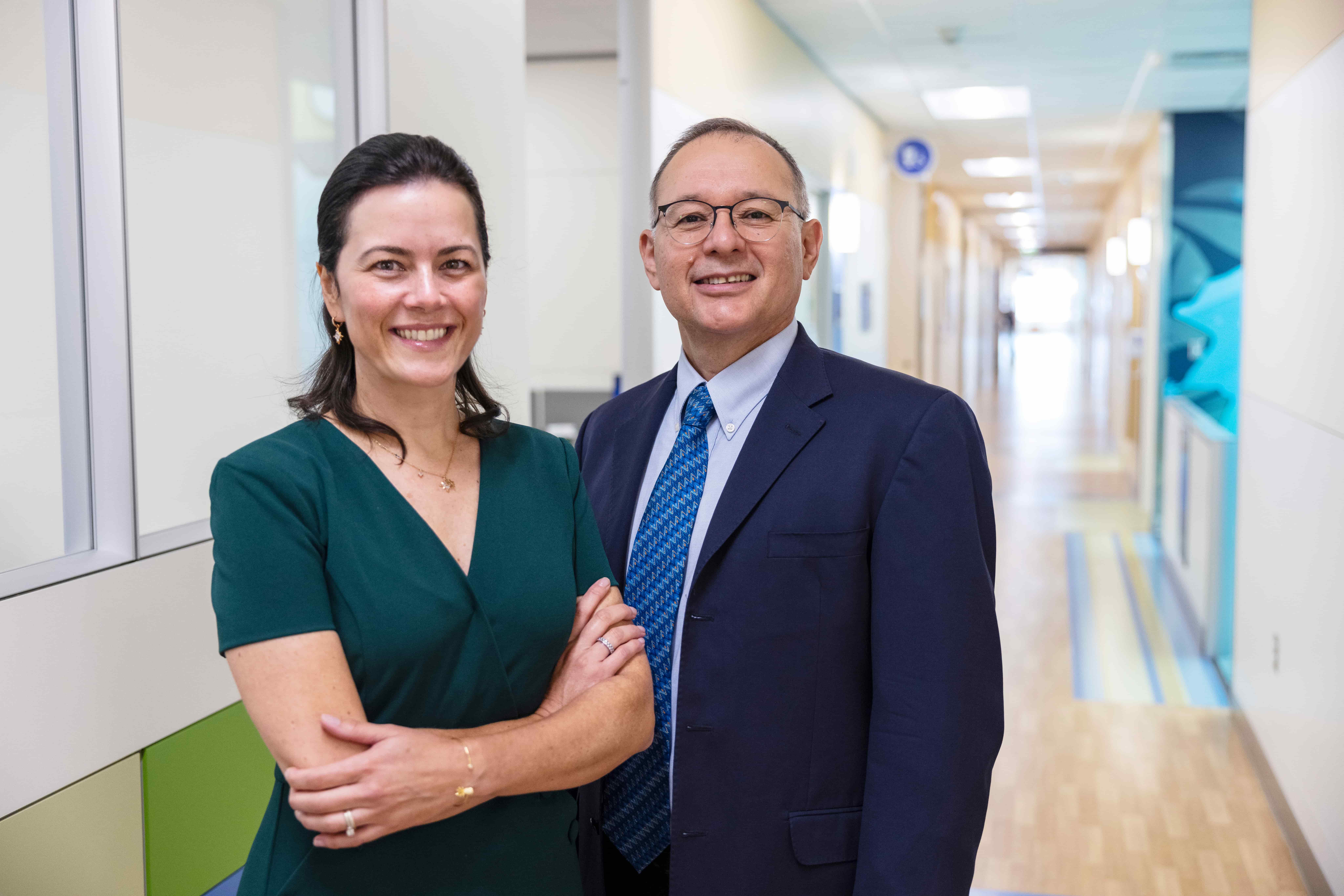 Dr. Andrea Bischoff (left) and Dr. Luis De la Torre (right) of the International Center for Colorectal and Urogenital Care at Children’s Hospital Colorado.
